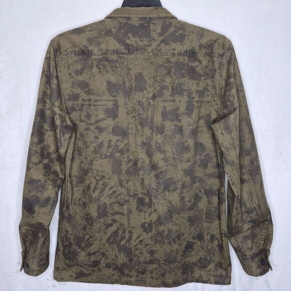Quiksilver Olive Camo Shirt Jacket Size Medium - Picture 8 of 10